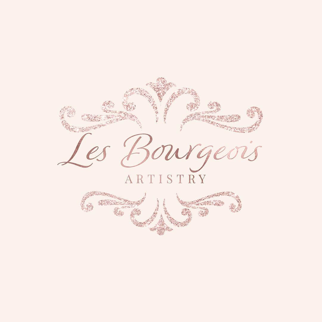 A beige background with a decorative emblem at the top and bottom with the words 