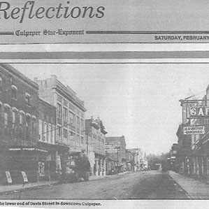 Black and white newspaper clipping titled 