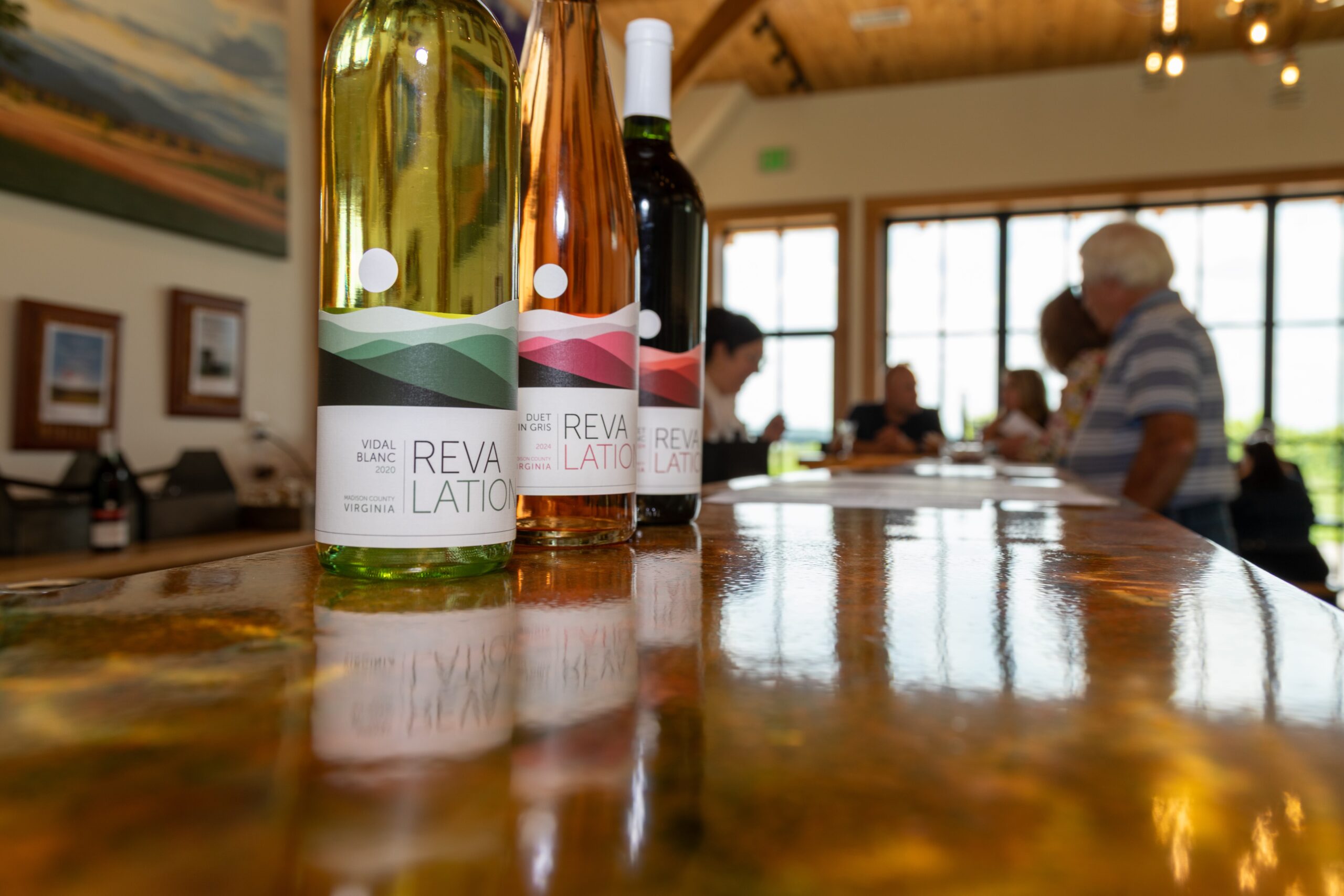 three bottles of wine