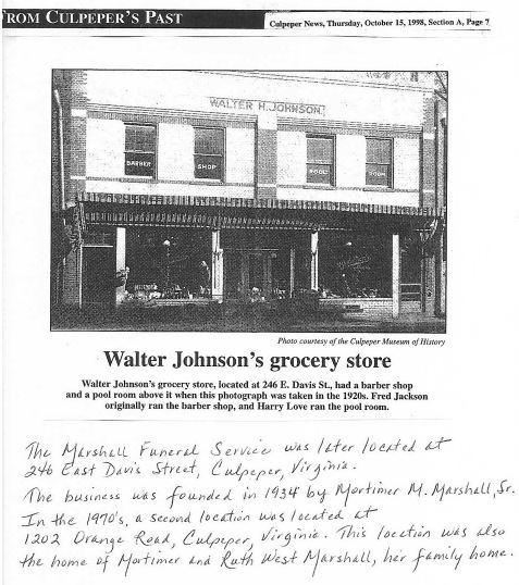 The Marshall Funeral Service