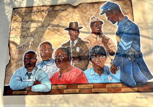 photo of mural of 7 trailblazing African Americans from Culpeper, VA Image