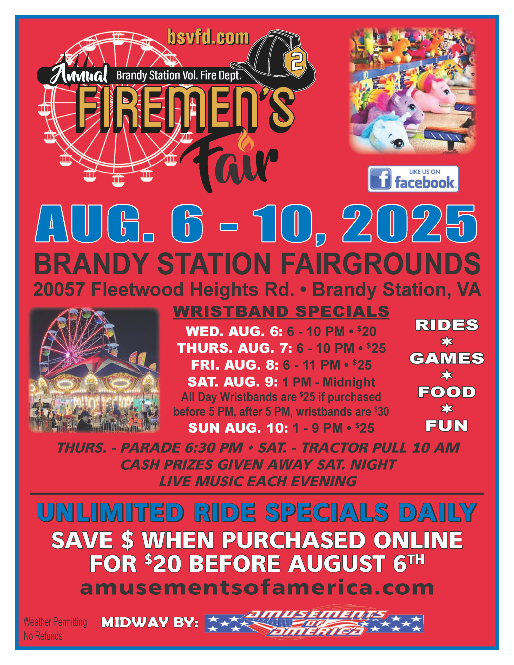 Brandy Station Volunteer Firemen’s Fair