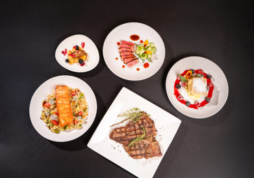 5 places of colorful plated food Image