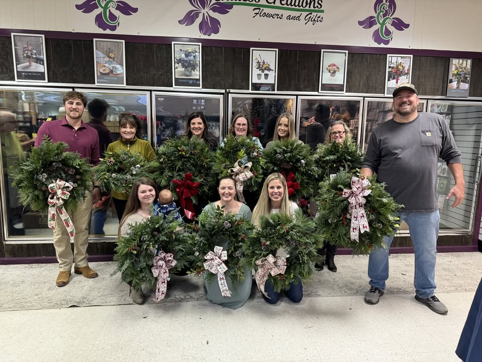old English wreath making class